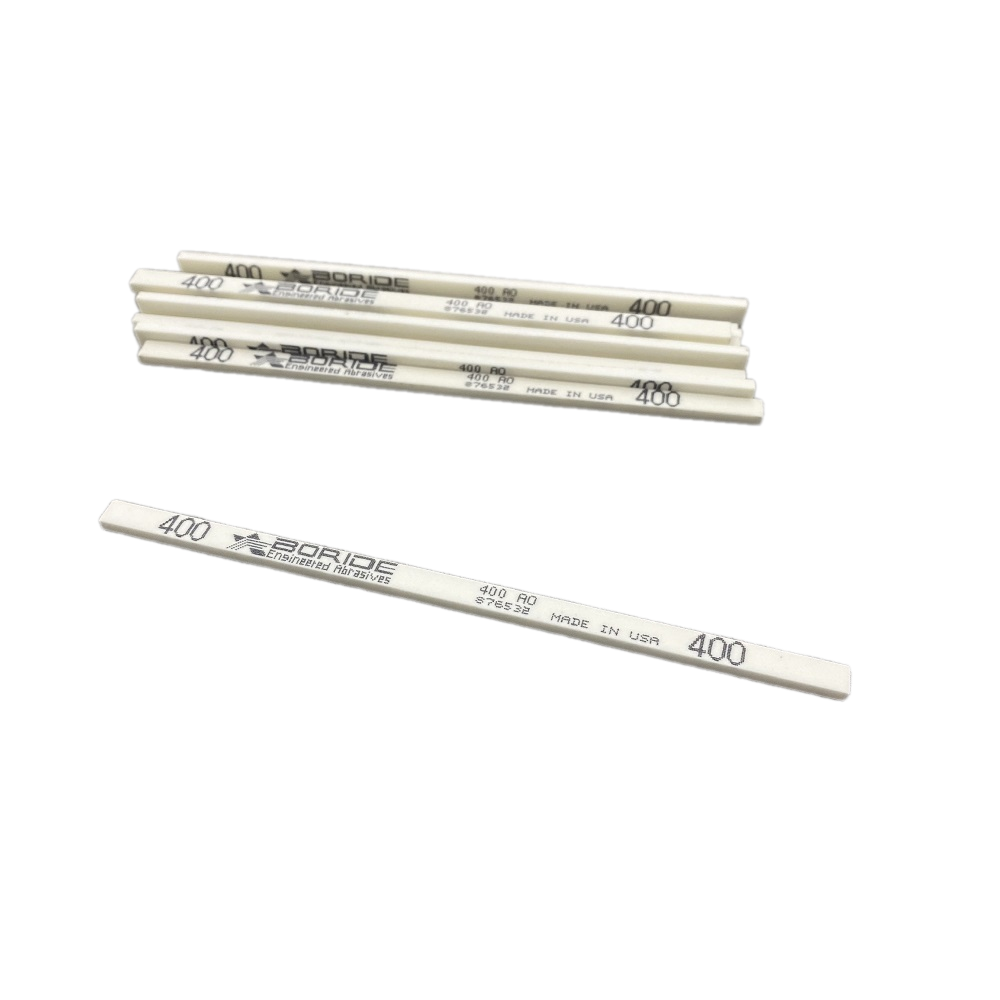 Combo 12pcs Đá đánh bóng Boride AO kích thước 1/8  X 1/4  X 6 grit 400