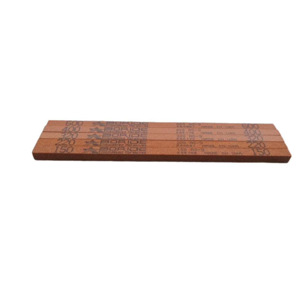 Combo 5pcs Đá đánh bóng Boride AS-9 kích thước 1/4  X 1/4  X 6 (Gồm 5 grit: 150, 220, 320, 400, 600)