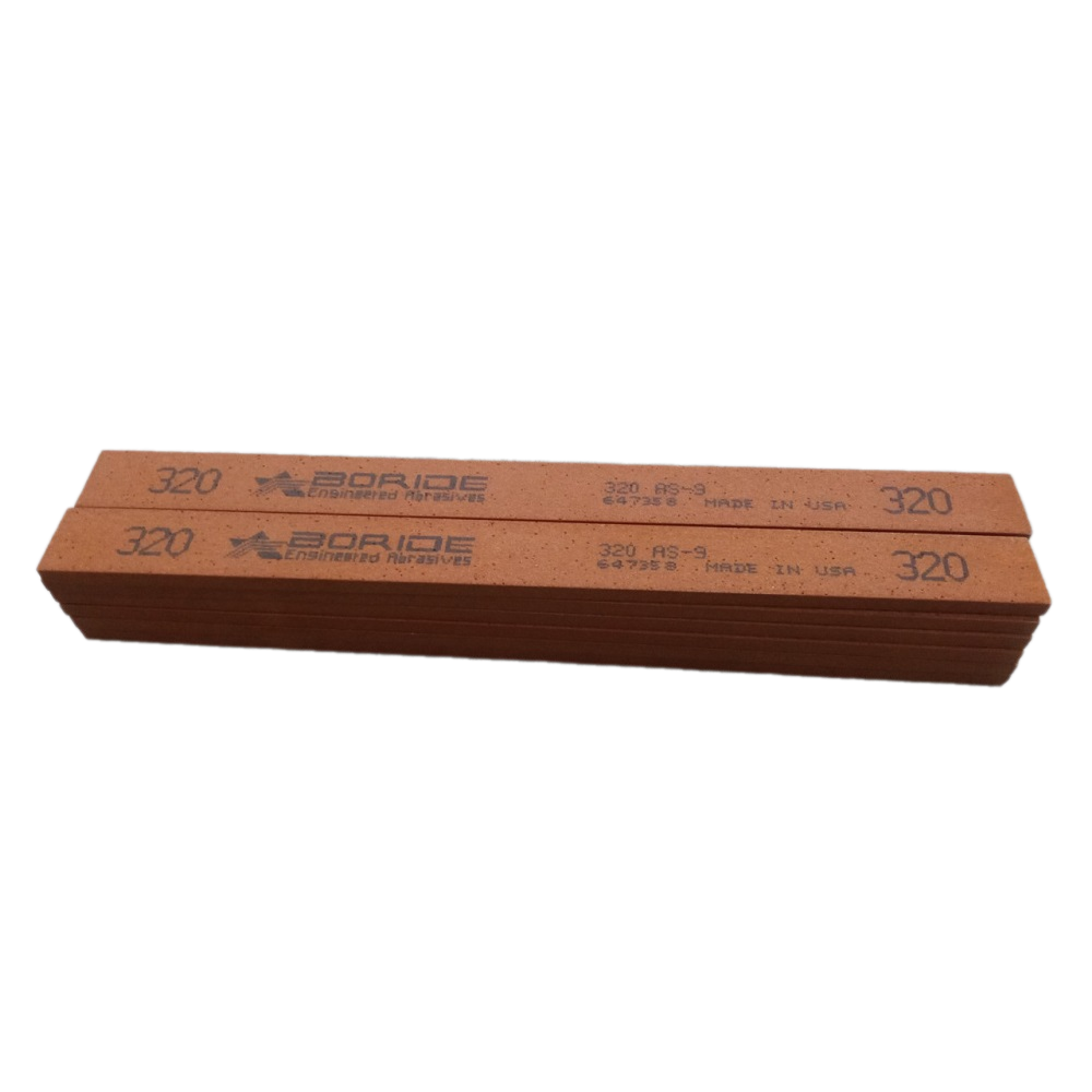 Combo 12pcs Đá đánh bóng Boride AS-9 kích thước 1/8  X 1/2  X 6 grit 320