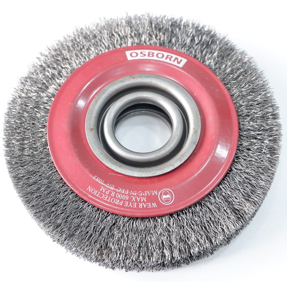Chổi (Bánh cước) D150x21xD50,8xT25, sợi thép 0,30